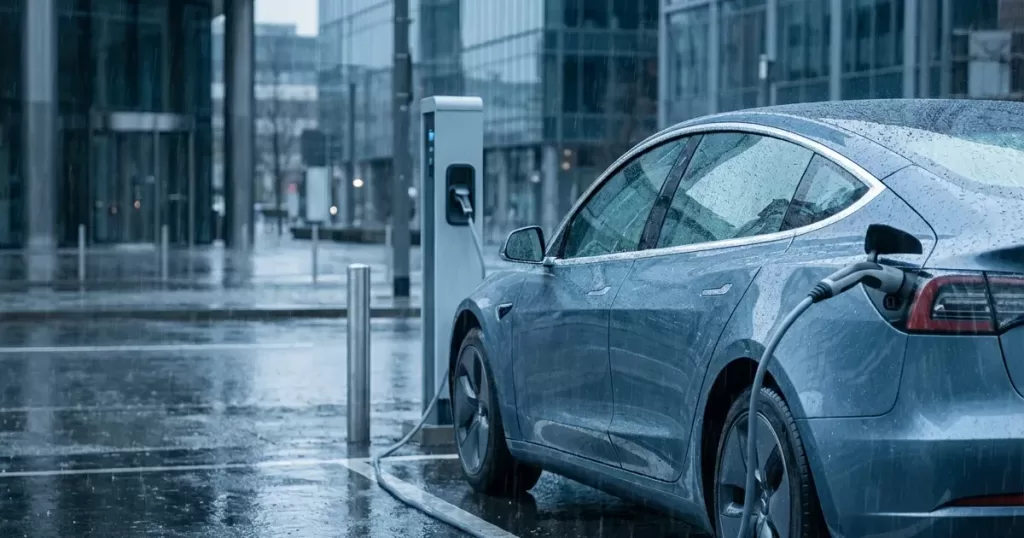 Yağmurlu havada elektrikli araba şarj edilir mi